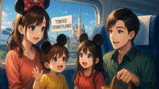 【山形からディズニーランド】新幹線でTDLへ家族4人旅行！旅行交通費はいくらかかる？ 