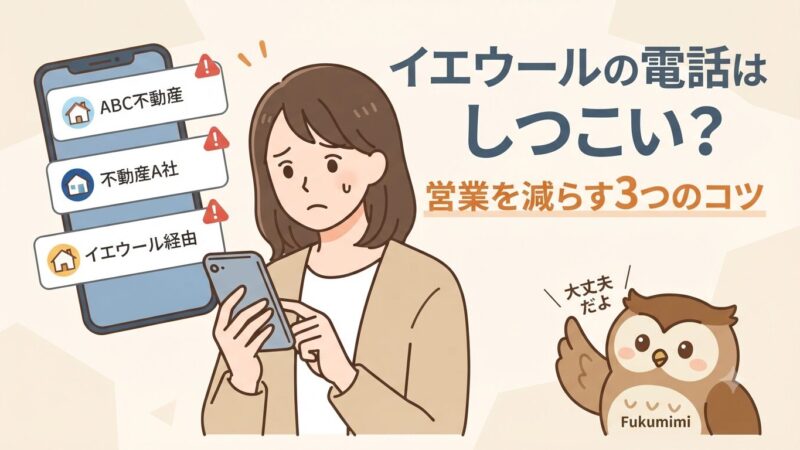 イエウールの電話はしつこい？かかってくる理由と営業を減らす3つのコツ